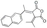 3-isopropylidene-4-[1-naphthalen-2-yl-eth-(e)-ylidene]-dihydro-furan-2,5-dione结构式