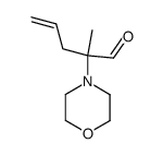 2-Methyl-2-morpholin-4-yl-pent-4-enal结构式