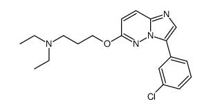 {3-[3-(3-chloro-phenyl)-imidazo[1,2-b]pyridazin-6-yloxy]-propyl}-diethyl-amine Structure
