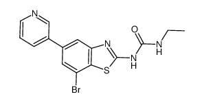 1-(7-bromo-5-pyridin-3-yl-benzothiazol-2-yl)-3-ethylurea Structure