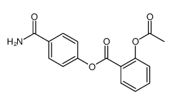 4-carbamoylphenyl 2-acetoxybenzoate Structure