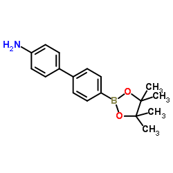 4'-(4,4,5,5-Tetramethyl-1,3,2-dioxaborolan-2-yl)-[1,1'-biphenyl]-4-amine Structure