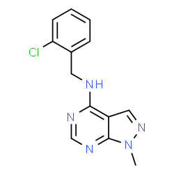 N-(2-Chlorobenzyl)-1-methyl-1H-pyrazolo[3,4-d]pyrimidin-4-amine picture