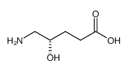 (S)-(+)-5-Amino-4-hydroxypentanoic acid结构式