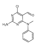 2-amino-4-chloro-6-[methyl(phenyl)amino]pyrimidine-5-carbaldehyde结构式