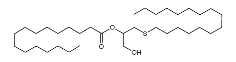 rac-1-S-hexadecyl-2-O-palmitoyl-1-thioglycerol结构式