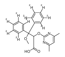 (ALPHAS)-ALPHA-[(4,6-二甲基-2-嘧啶基)氧基]-BETA-甲氧基-BETA-(苯基-2,3,4,5,6-D5)苯丙酸-2,3,4,5,6-D5图片