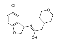 N-(5-chloro-2,3-dihydro-1-benzofuran-3-yl)-2-morpholin-4-ylacetamide结构式