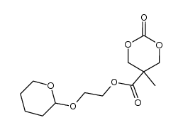 2-(tetrahydro-2H-pyran-2-yloxy)ethyl 5-methyl-2-oxo-1,3-dioxane-5-carboxylate Structure