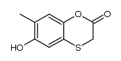 6-hydroxy-7-methyl-benz[1,4]oxathiin-2-one Structure