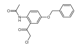 2-(Acetylamino)-5-(benzyloxy)-α-chloracetophenon Structure