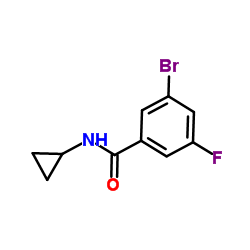 3-Bromo-N-cyclopropyl-5-fluorobenzamide Structure