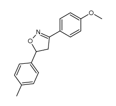 3-(4-methoxyphenyl)-5-(4-methylphenyl)-2-isoxazoline Structure