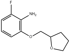 2-氟-6-((四氢呋喃-2-基)甲氧基)苯胺结构式