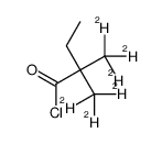 2,2-Dimethyl-d6-butyryl Chloride Structure