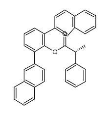 2,6-di(2-naphthyl)phenyl (R)-2-phenylpropanoate Structure