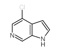 4-氯-6-氮杂吲哚结构式