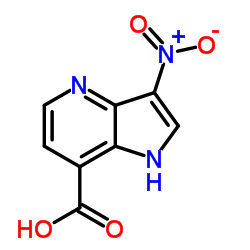 3-Nitro-4-azaindole-7-carboxylic acid结构式