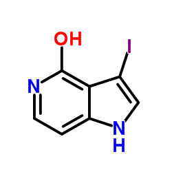 3-Iodo-1H-pyrrolo[3,2-c]pyridin-4-ol Structure