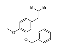 4-(2,2-dibromoethenyl)-1-Methoxy-2-(phenylmethoxy)benzene结构式