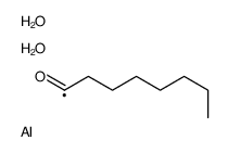 Aluminum, dihydroxy(1-oxooctyl)- Structure