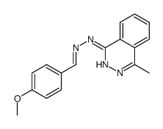 N-[(4-methoxyphenyl)methylideneamino]-4-methylphthalazin-1-amine Structure