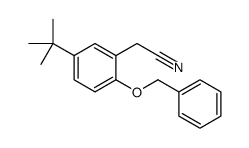 2-(2-(BENZYLOXY)-5-(TERT-BUTYL)PHENYL)ACETONITRILE Structure