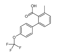 2-methyl-6-[4-(trifluoromethoxy)phenyl]benzoic acid结构式