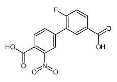 4-(5-carboxy-2-fluorophenyl)-2-nitrobenzoic acid Structure