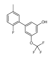 3-(2-fluoro-5-methylphenyl)-5-(trifluoromethoxy)phenol结构式