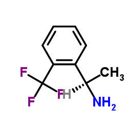 (R)-1-[2-(Trifluoromethyl)phenyl]ethylamine Structure