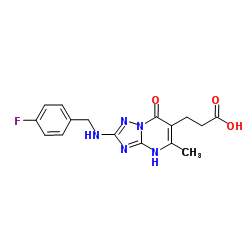 2-[[(4-Fluorophenyl)Methyl]amino]-1,7-dihydro-5-Methyl-7-oxo-[1,2,4]triazolo[1,5-a]pyrimidine-6-propanoic Acid picture