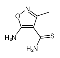 4-Isoxazolecarbothioamide,5-amino-3-methyl-(9CI)结构式