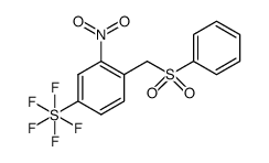 1-nitro-2-benzenesulfoxylmethyl-5-(pentafluorosulfanyl)benzene Structure