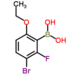 2-Fluoro-3-bromo-6-ethoxyphenylboronic acid Structure