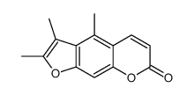 2,3,4-trimethylfuro[3,2-g]chromen-7-one Structure