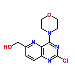 (2-chloro-4-morpholinopyrido[3,2-d]pyrimidin-6-yl)methanol Structure