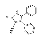 4-cyano-2,3-diphenyl-2H-pyrrol-5-thione结构式