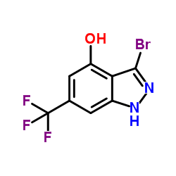 3-Bromo-6-(trifluoromethyl)-1H-indazol-4-ol Structure