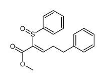 methyl 2-(benzenesulfinyl)-5-phenylpent-2-enoate Structure