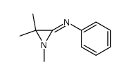 (Z)-N-(1,3,3-trimethylaziridin-2-ylidene)aniline Structure