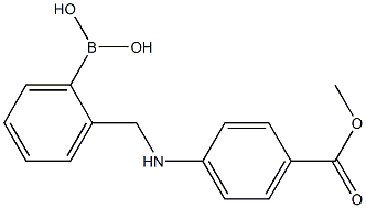 (2-(((4-(methoxycarbonyl)phenyl)amino)methyl)phenyl)boronic acid Structure