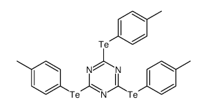 2,4,6-tris[(4-methylphenyl)tellanyl]-1,3,5-triazine结构式