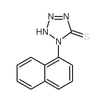 1-(1-萘)-1H-四唑e-5-硫醇结构式