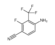 4-amino-2-fluoro-3-(trifluoromethyl)benzonitrile结构式