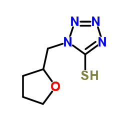 1-(tetrahydrofuran-2-ylmethyl)-1H-tetrazole-5-thiol structure