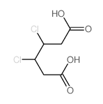 Hexanedioic acid,3,4-dichloro- Structure