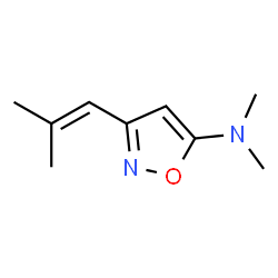 5-Isoxazolamine,N,N-dimethyl-3-(2-methyl-1-propenyl)-(9CI) Structure