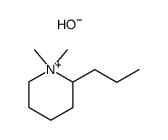 1,1-Dimethyl-2-propyl-piperidinium; hydroxide Structure