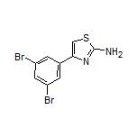 4-(3,5-Dibromophenyl)thiazol-2-amine Structure